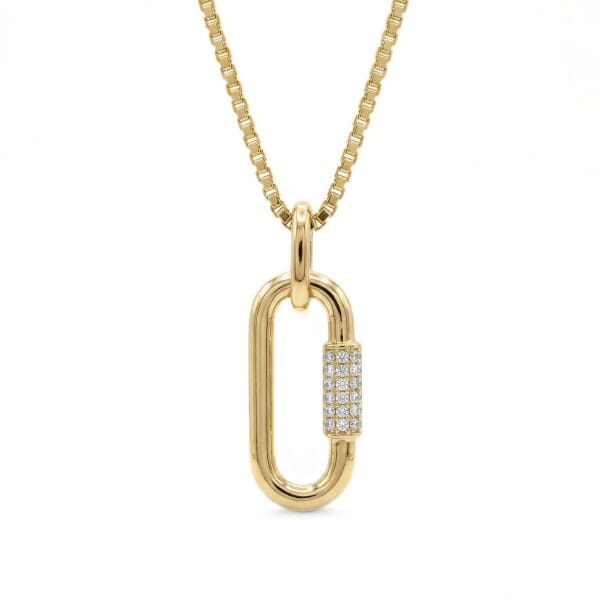 Gullsmykke med zirkonia - Bur292698